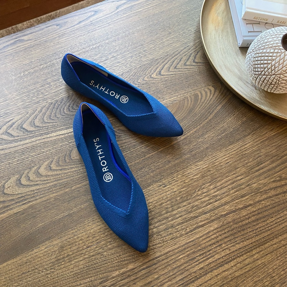 Rothys Poseidon Blue The Point